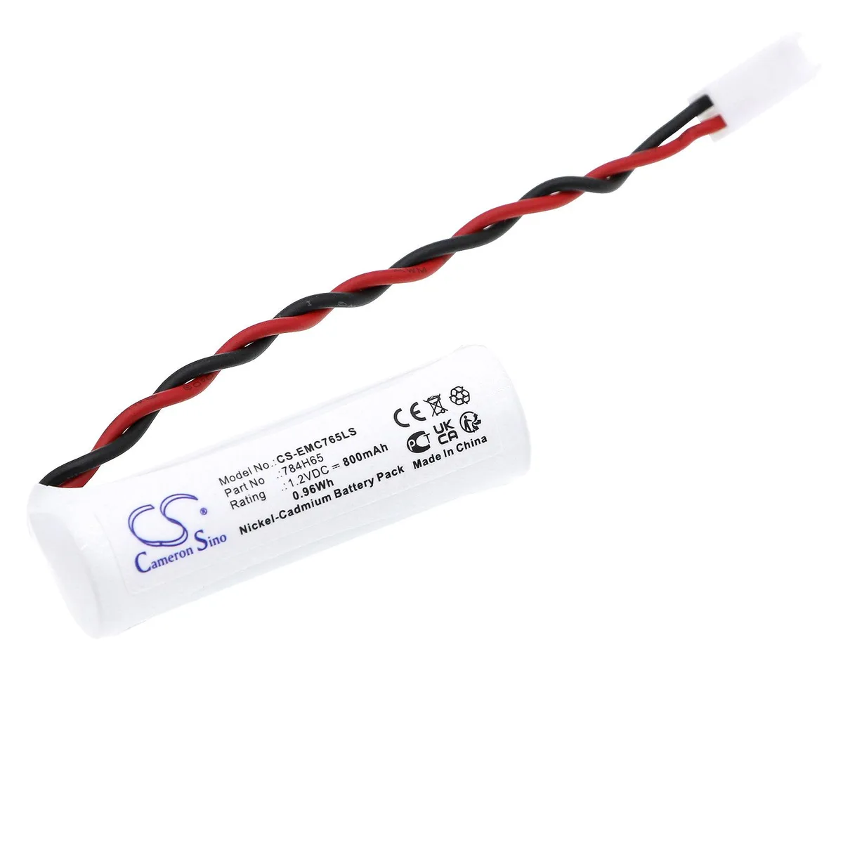 Cameron &amp; Co Cameron &amp; Co DS-CS-EMC765LS 784H65 1.2V 800mAh Ni-CD White surveillance accessory — product photo