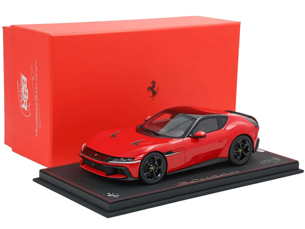 BBR BBR Ferrari 12Cilindri Rosso Corsa Red Black Top 1/18 Limited Edition 200 hobby collectible — product photo