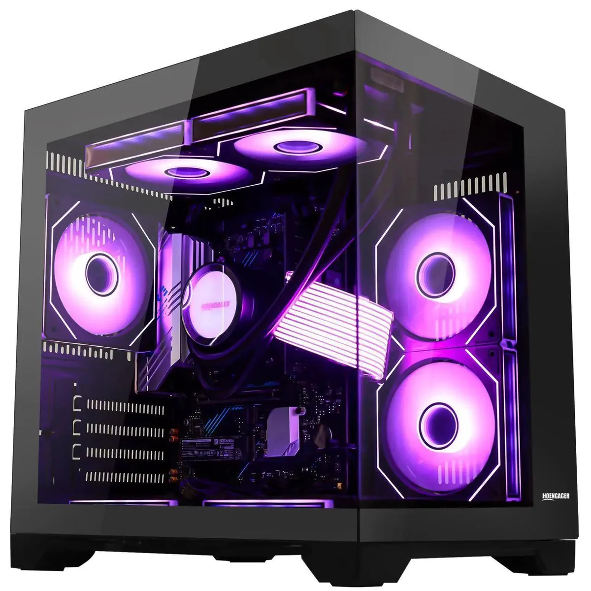 Hoengager Hoengager Ryzen 5 5600GT 32GB DDR4 1TB M.2 Liquid Cooling Gaming PC — product photo