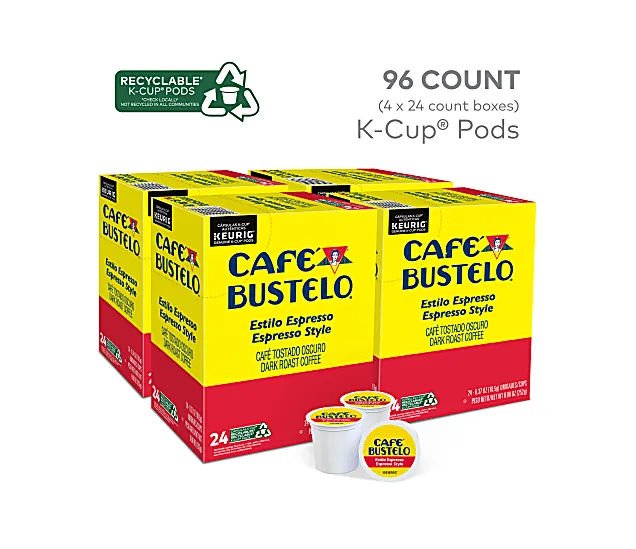  Cafe Bustelo 5000204164CA Espresso Roast Coffee Pods 96 Count — product photo