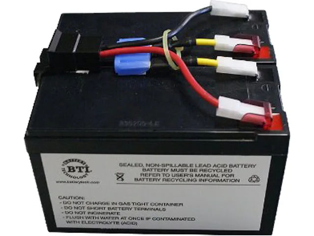 Battery Technology Inc. Battery Technology Inc. RBC48-SLA48-BTI UPS Replacement Battery 12V 7.2A 2-Cell SLA — product photo