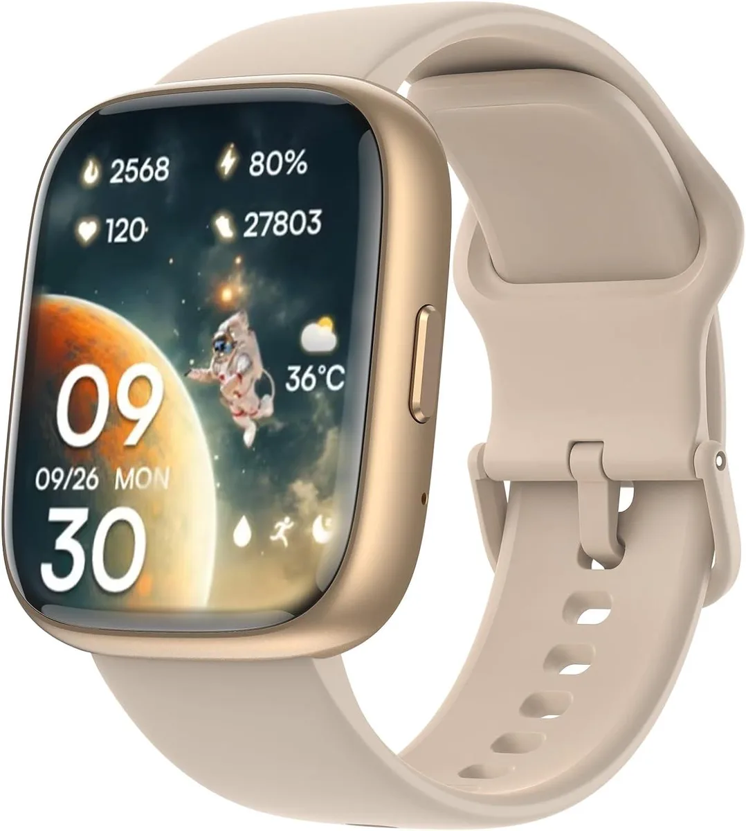 IHDAPP IHDAPP Smart Watch 1.83" Gold IP68 300mAh — product photo