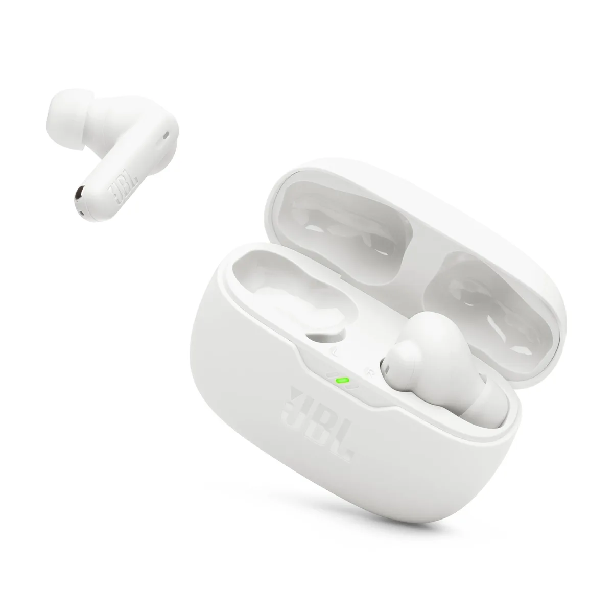 JBL JBL Vibe Beam 2 White True Wireless Noise Cancelling Earbuds — product photo