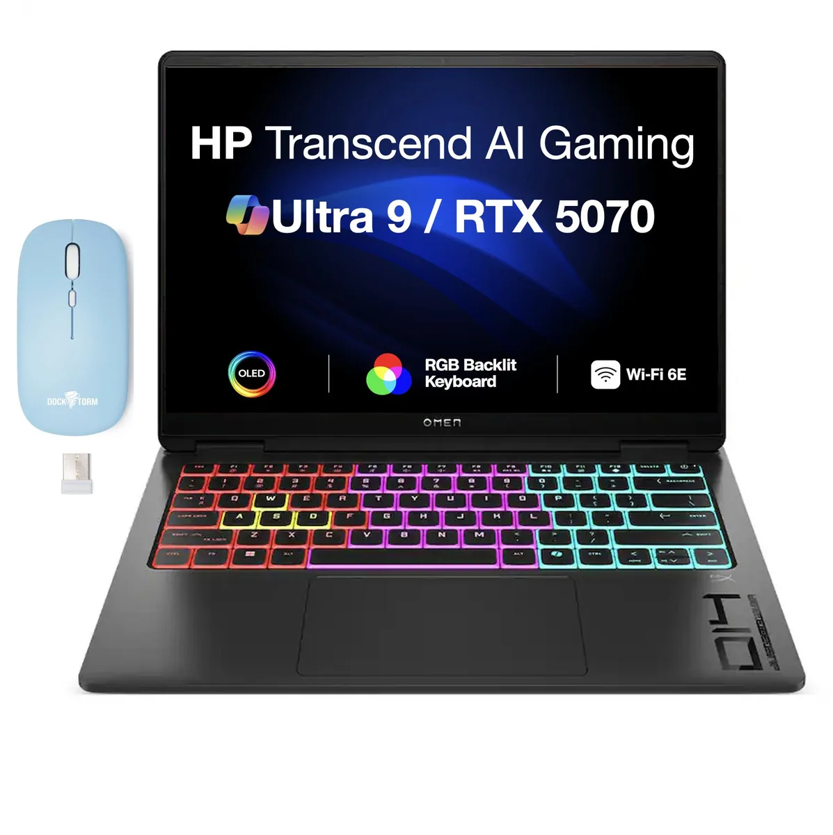 HP HP OMEN Transcend 14.0" 120Hz OLED 2.8K Ultra 9-285H RTX 5070 32GB 1TB gaming laptop — product photo