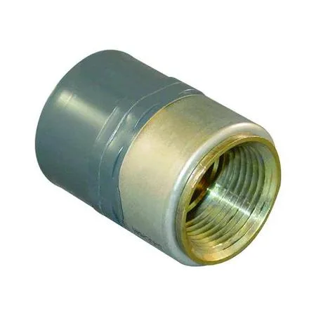 Gray CPVC Schedule 80 trap with brass female connector