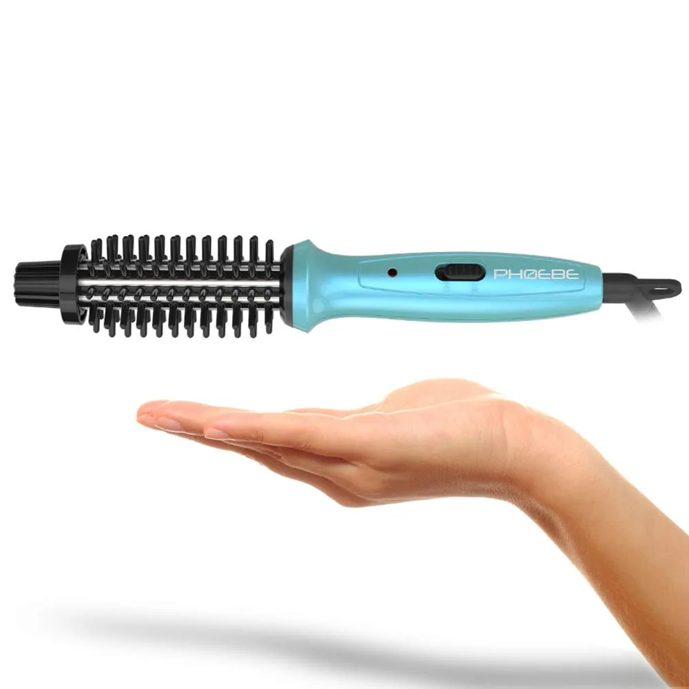  PHOEBE Mini Curling Iron Brush 3/4 Inch 170g 8.7in 390°F 60s Dual Voltage 100-240V — product photo
