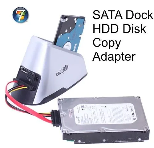 CoolGear CoolGear SSX-COPY 1:1 HDD Copy Dock eSATA USB 2.0 2.5 3.5 Silver — product photo