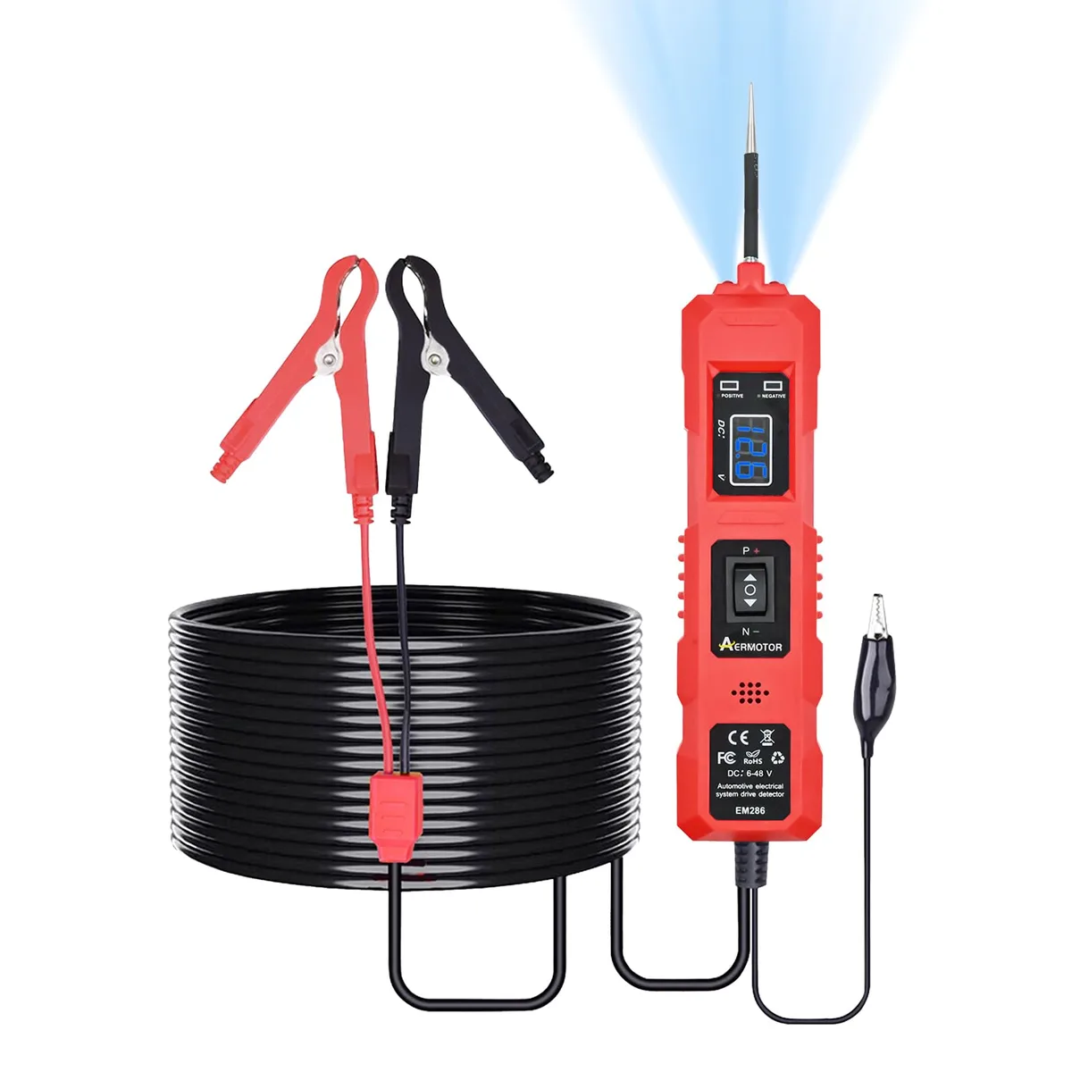  AERMOTOR EM286 6V-48V DC Circuit Probe Tester — product photo