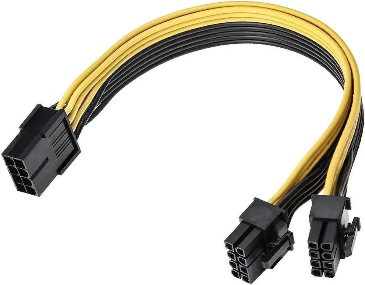 Vszerda Vszerda PCIe 8-pin to 2×8-pin (6+2) splitter cable 18AWG — product photo