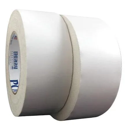 White Polyken 827 splicing tape roll, polyethylene film, pinked edge, 48mm wide