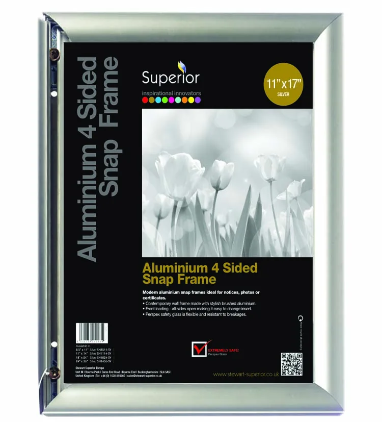 Seco Seco Snap Frame 11 x 17 Silver covering — product photo