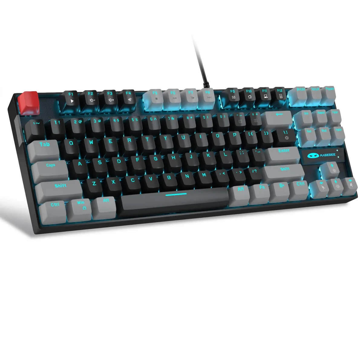ViewSonic ViewSonic MK-Star 75% Mechanical Gaming Keyboard Red Switch 87 Keys Black/Grey — product photo
