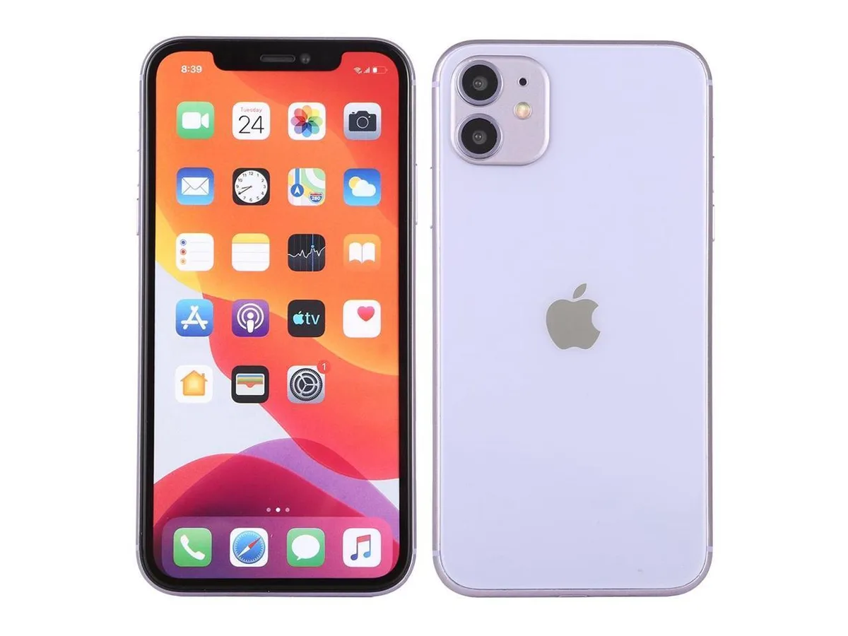 Apple Apple iPhone 11 A2111 128GB Purple cell phones - unlocked — product photo