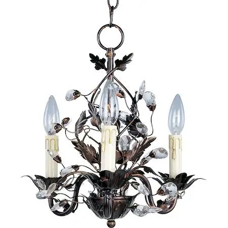 Maxim Maxim Elegante 2855OI 3-Light 14" Oil Rubbed Bronze Chandelier — product photo