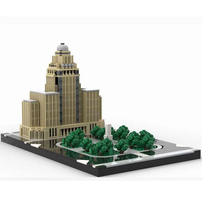 ZITIANYOUBUILD ZITIANYOUBUILD Buffalo City Hall 1:650 Architecture 1693 Pieces MOC — product photo
