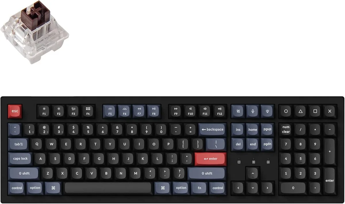 TUKO TUKO Full-Size Mechanical Gaming Keyboard Hot-Swappable Super Brown Switch Bluetooth 5.1 — product photo