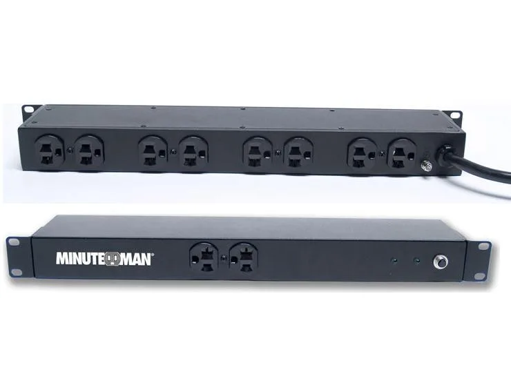 MINUTEMAN MINUTEMAN OES1020HV PDU 120V 16A 1U 10-Outlet NEMA 5-20P 15ft — product photo