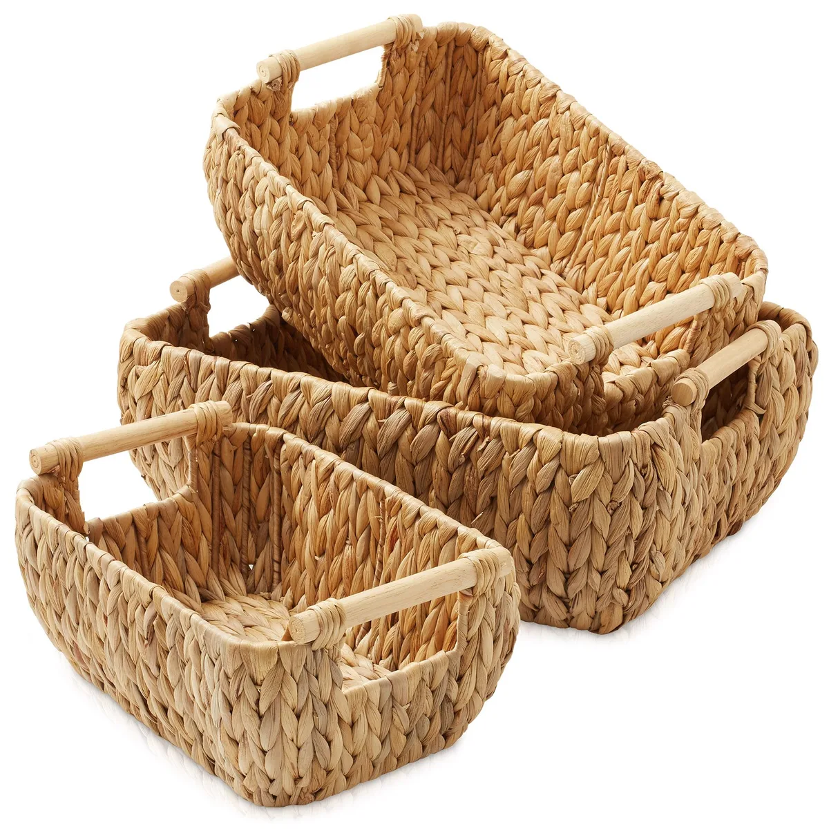 Casafield Casafield STO-S1218-NAT shelving set of 3 natural baskets — product photo