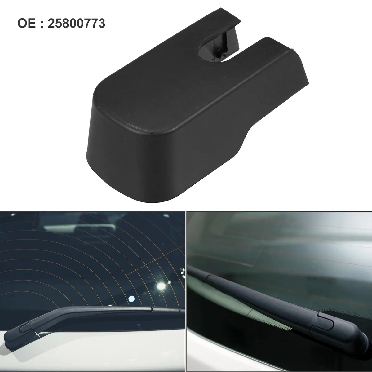 Unique-Bargains Unique-Bargains Rear Wiper Arm Nut Cover Cap Black for GMC Acadia 2007-2013 — product photo