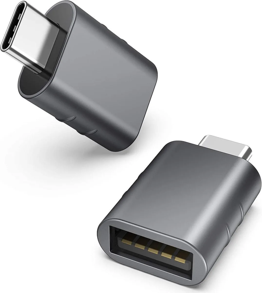 Enfain Enfain USB-C to USB-A adapter 2-pack Space Grey — product photo