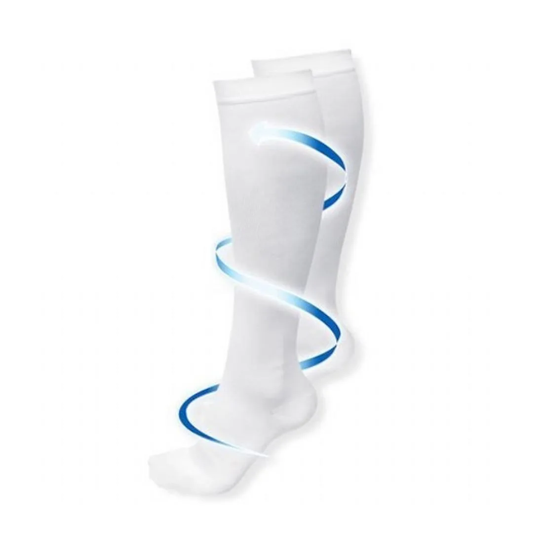 Ontel Ontel MSWS-M050 Miracle Anti-Fatigue Compression Socks White Small/Medium foot care — product photo