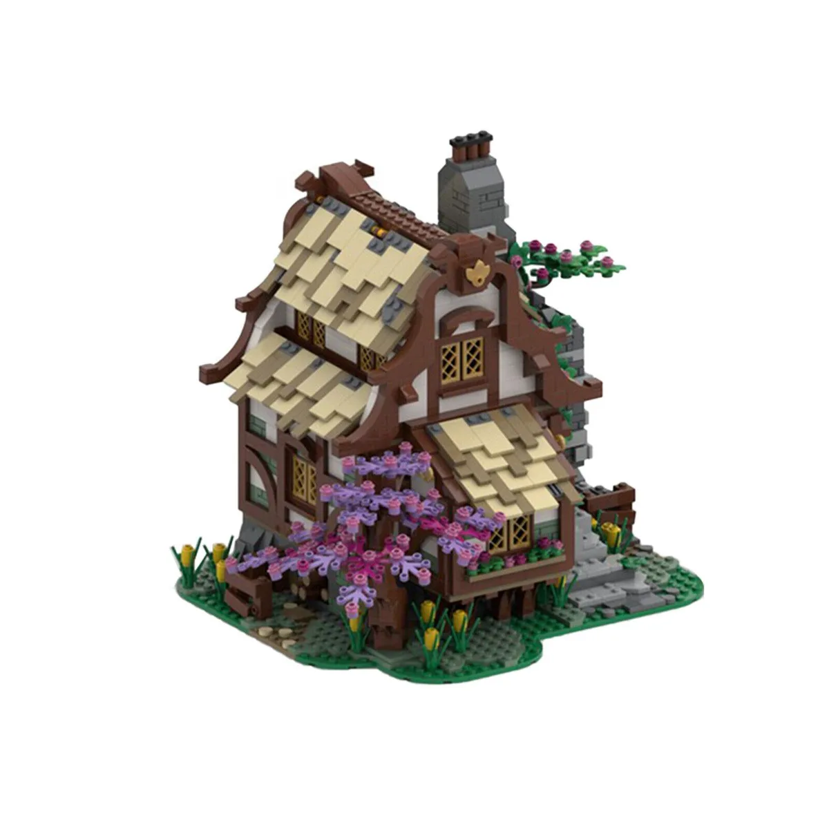 ZITIANYOUBUILD ZITIANYOUBUILD C7376 Medieval Farmhouse Building Set 1799 Parts — product photo
