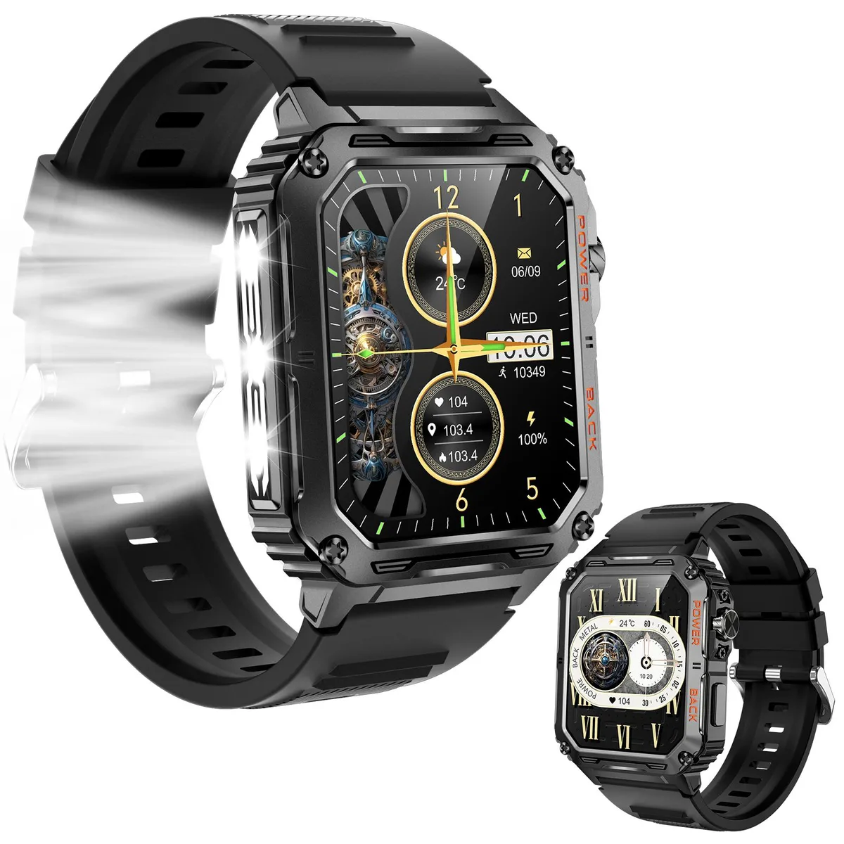 LOKMAT LOKMAT smart watch Gold 1.91" 70-day IP68 10ATM — product photo