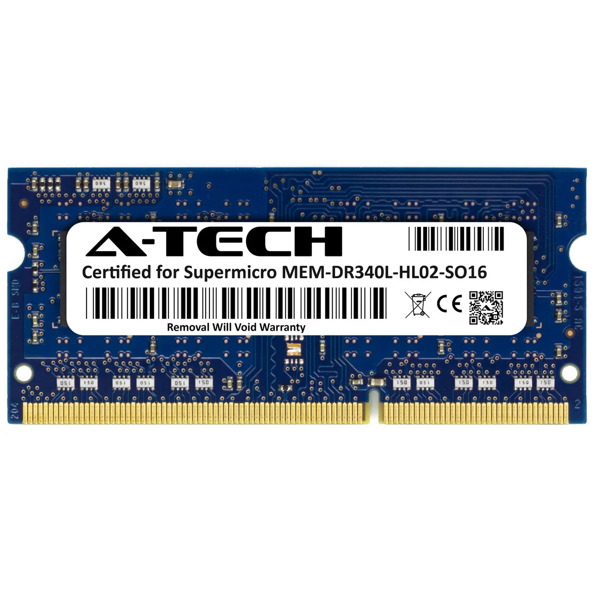 A-Tech A-Tech Supermicro Certified 4GB DDR3L 1600 SODIMM 1Rx8 CL11 1.35V — product photo