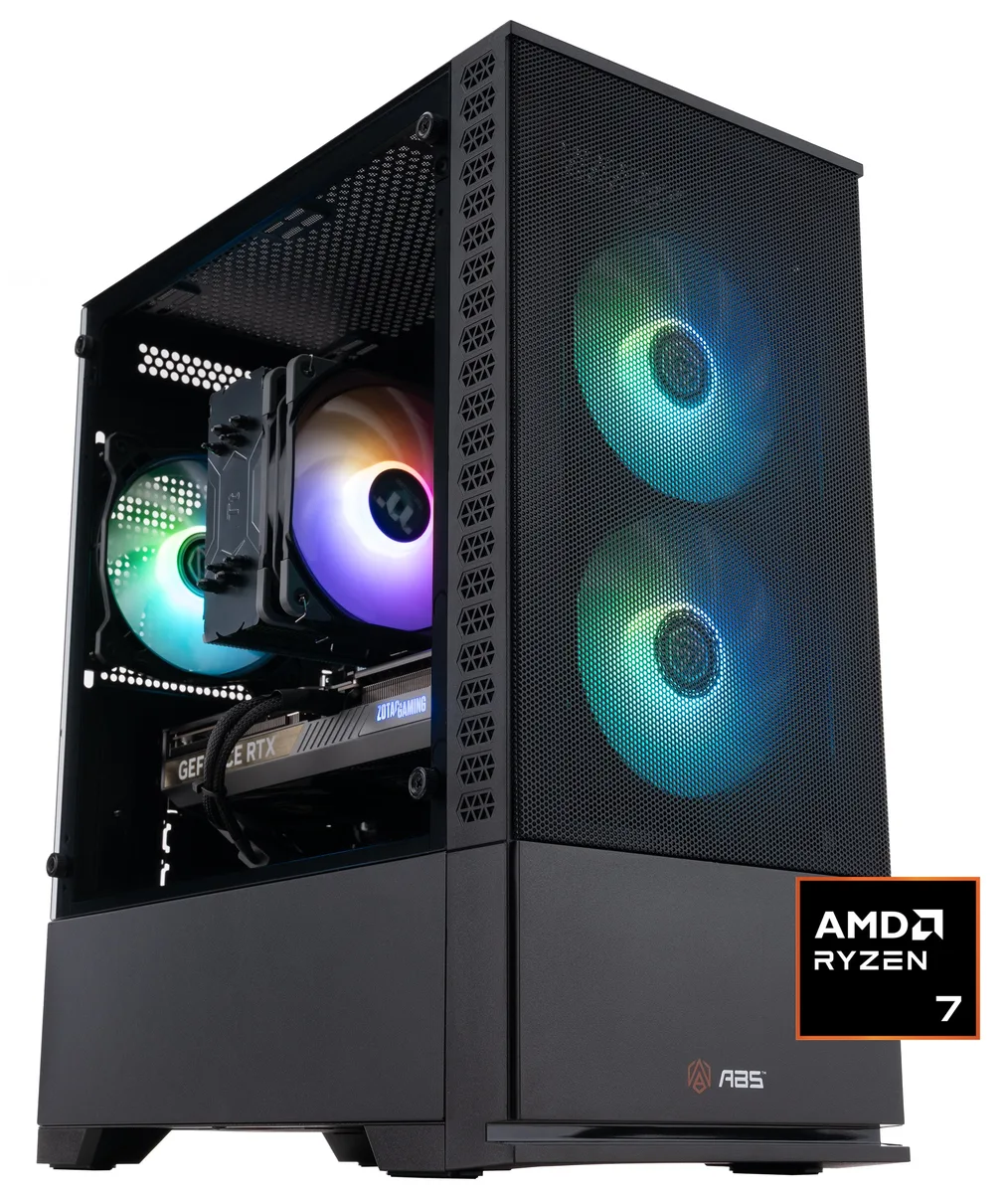 ABS ABS CR9700X50702 Ryzen 7 9700X RTX 5070 32GB 1TB gaming PC — product photo