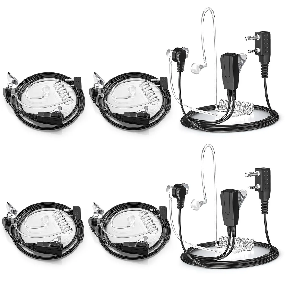 KEHIPI KEHIPI U-KD-6 6-Piece Acoustic Tube Earpiece Set — product photo