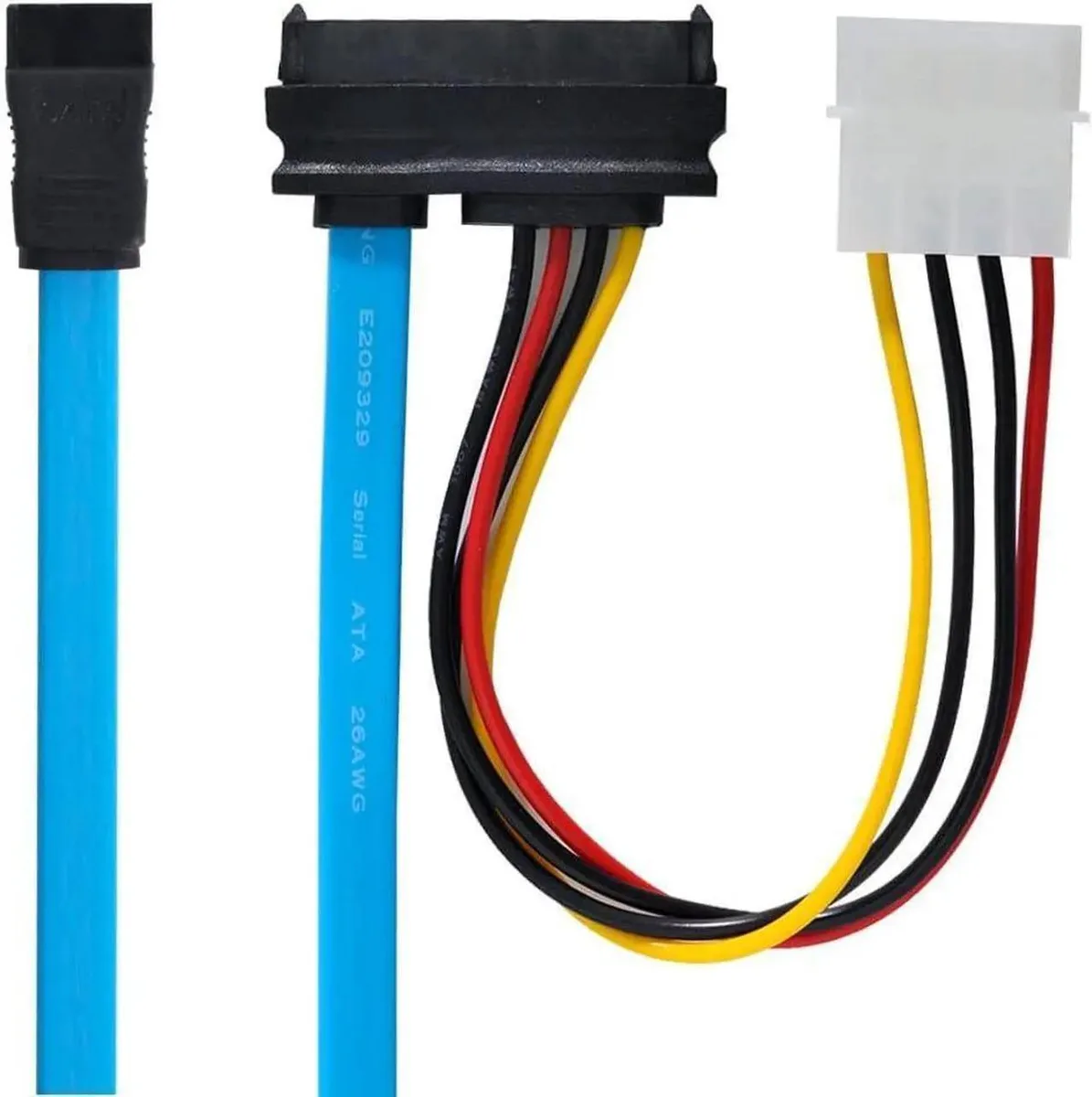 SMUGDESK SMUGDESK SFF8482 SAS 29Pin to SATA 22Pin Cable with IDE 4Pin Power — product photo