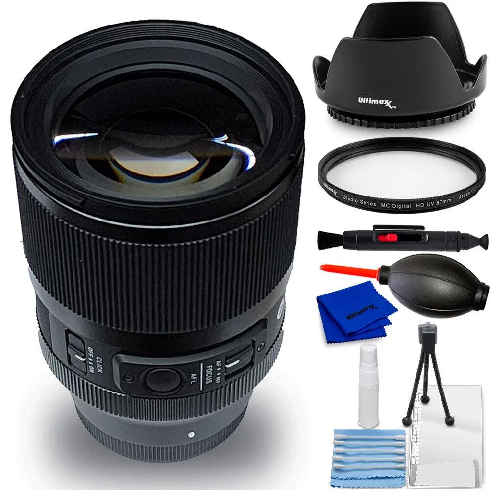 SIGMA SIGMA 50mm f/1.4 DG DN Art Lens (Sony E) 7-Piece Bundle — product photo