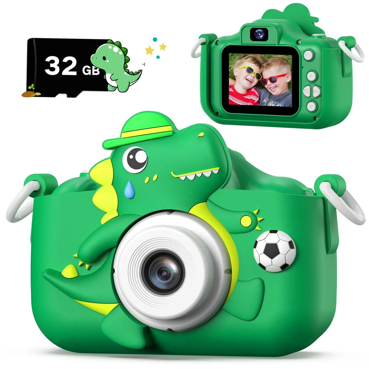  Bell &amp; Howell H33 tough camera green 32G SD card — product photo