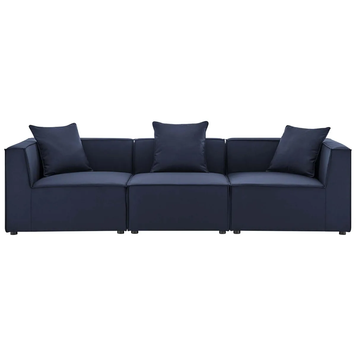 Modway Furniture Modway Furniture Saybrook 3-Piece Sectional Sofa Navy — product photo