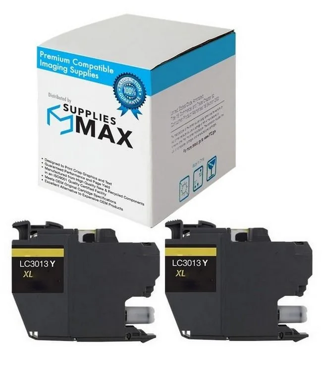 SuppliesMax SuppliesMax LC-3013Y Yellow Inkjet Cartridge 2-Pack 400 Pages — product photo
