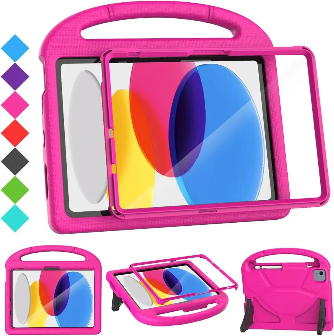 Leelbox Leelbox Kids Case for iPad A16 11-Inch 2025 &amp; iPad 10th Gen 10.9 2022 Pink — product photo