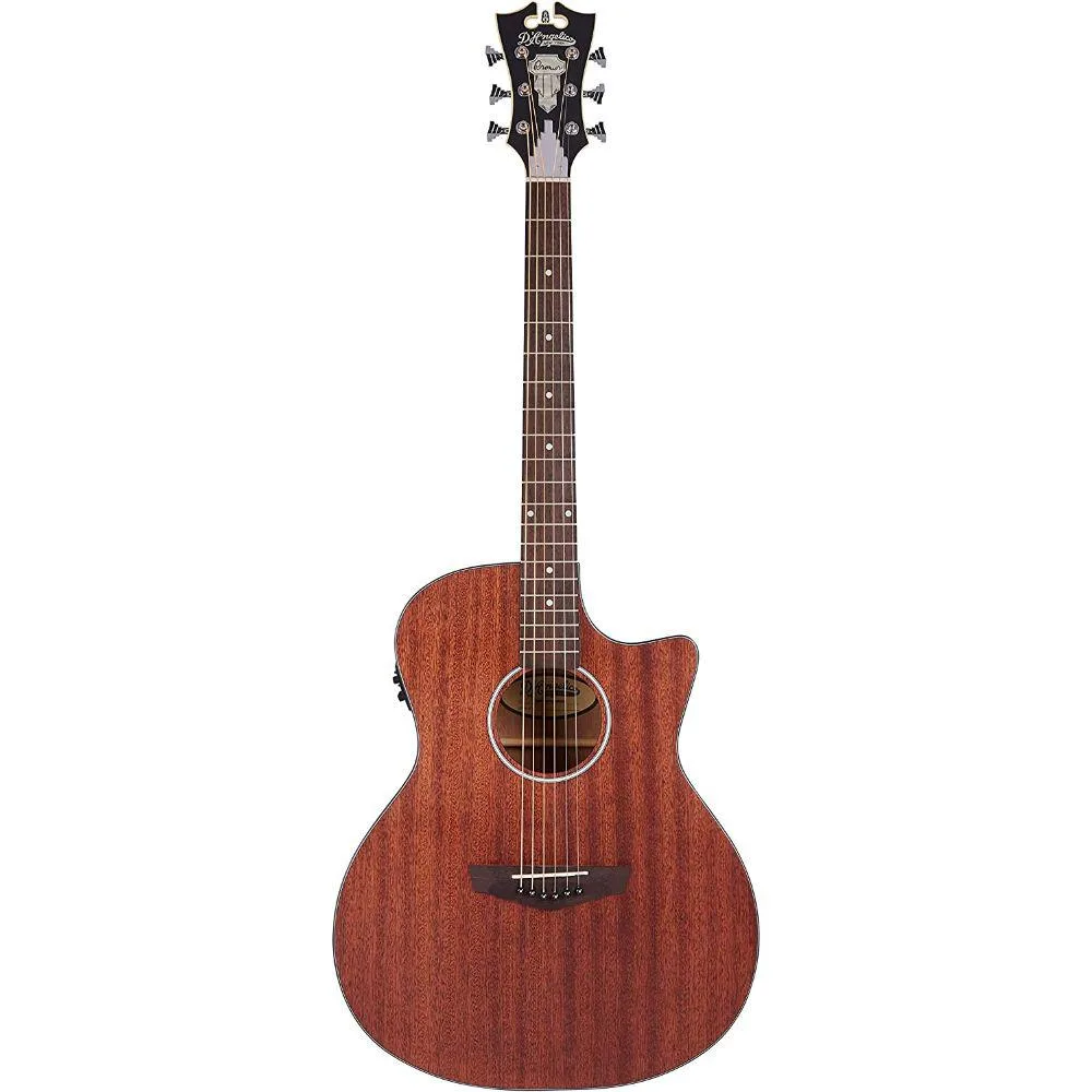 D'Angelico D'Angelico Premier Gramercy acoustic guitar, Mahogany Satin, MG-30 Preamp — product photo