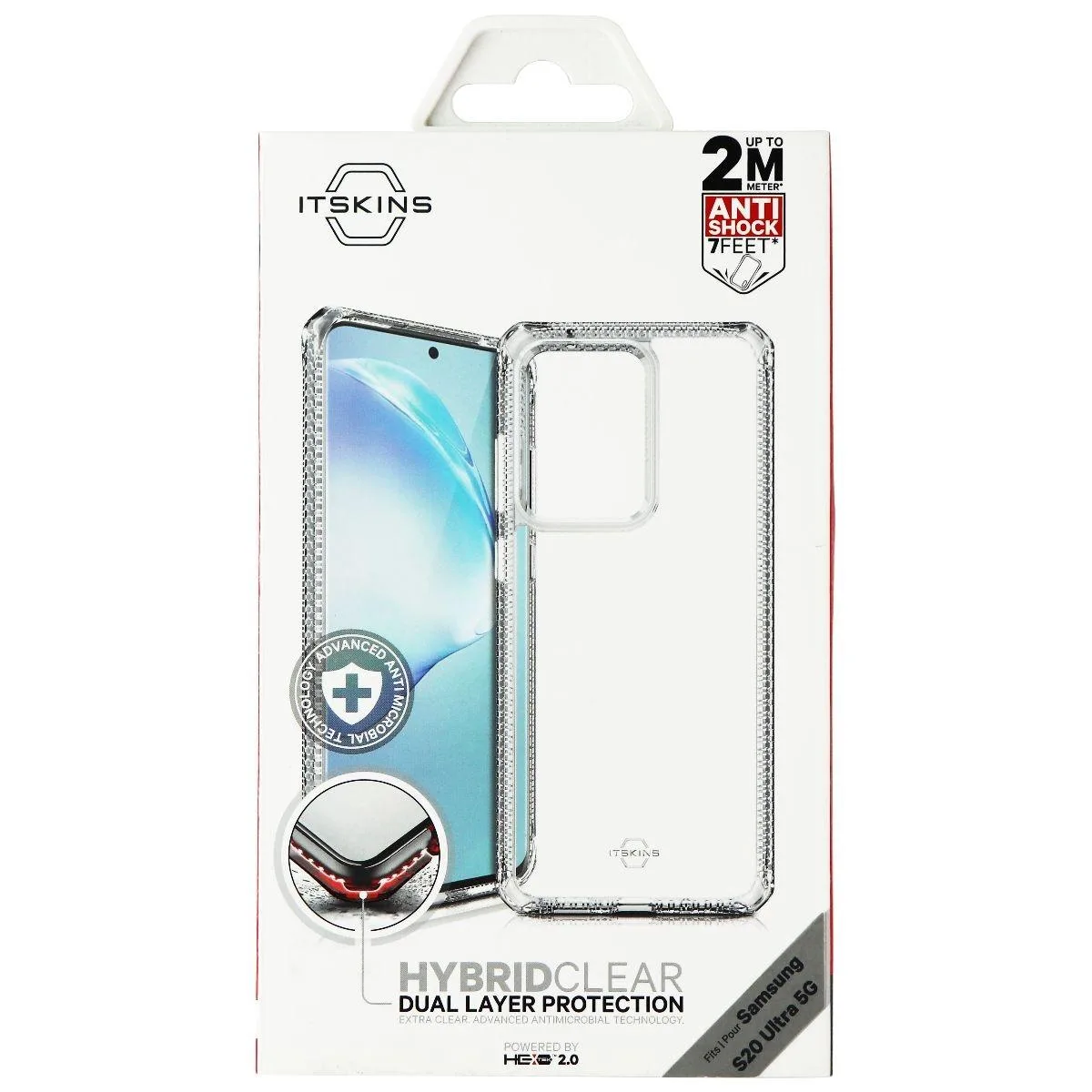 ITSKINS ITSKINS Hybrid Clear Case for Samsung Galaxy S20 Ultra 5G Transparent — product photo