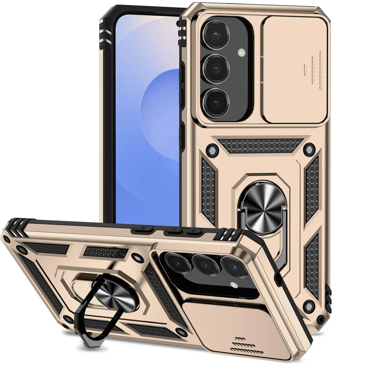 TYJKeJi TYJKeJi KickStand Case for Samsung Galaxy S25 FE Gold — product photo