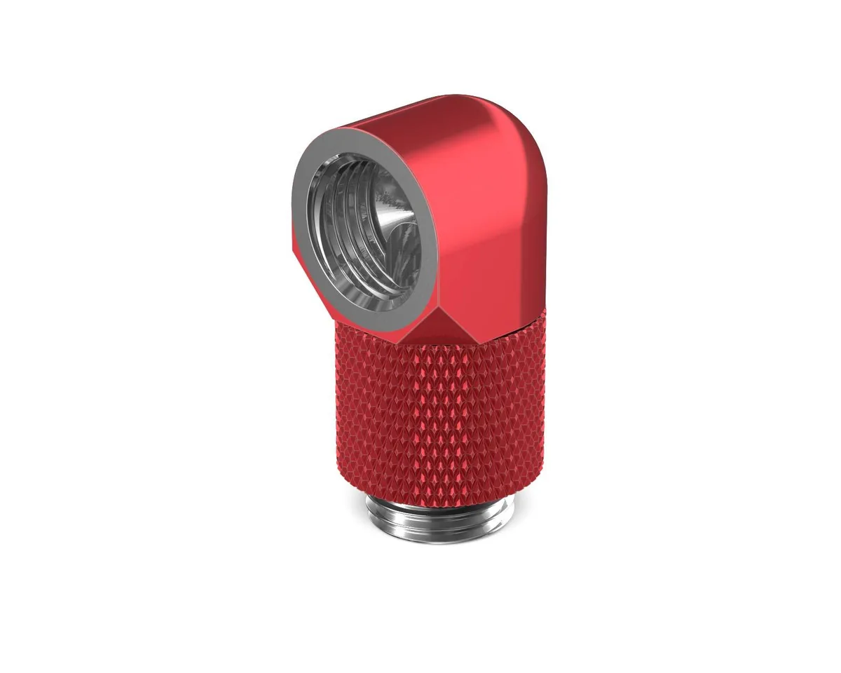 PrimoChill PrimoChill G1/4 90° Rotary 15mm Extension Elbow Fitting Candy Red — product photo