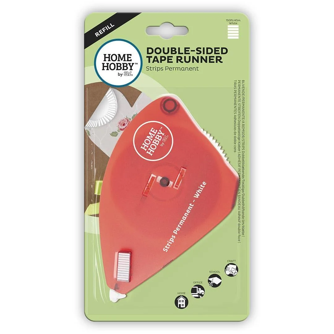 Red rectangular adhesive refill cartridge 1.02 by 4.8 by 9.06 inches