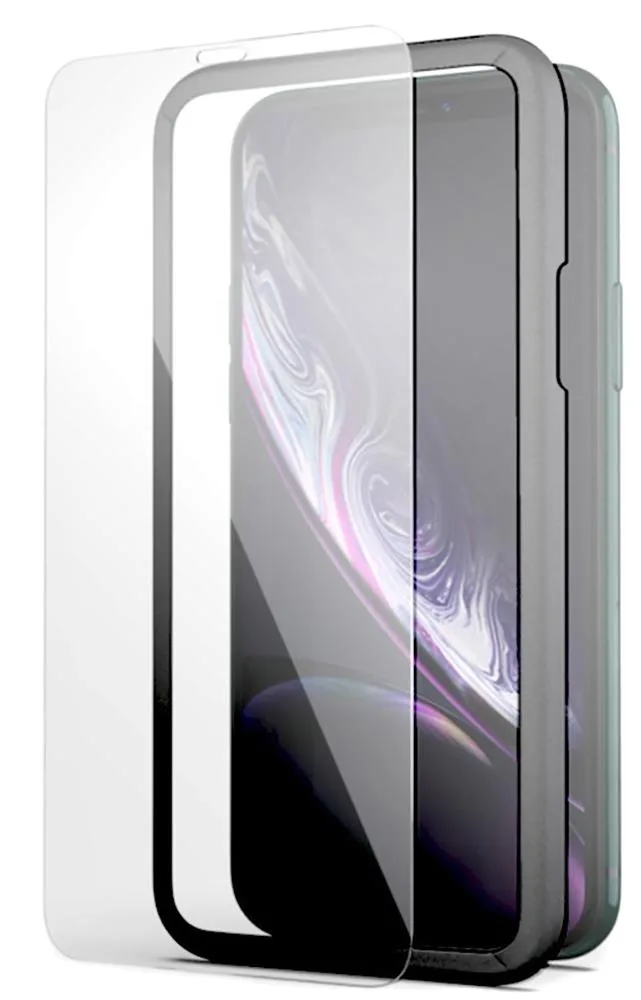 Nakedcellphone Nakedcellphone Tempered Glass Screen Protector with EZ Install Frame for iPhone 13 Pro Max 2-Pack — product photo