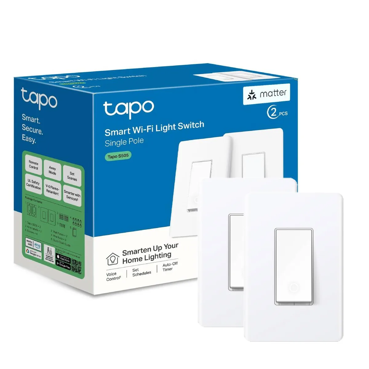 TP-Link TP-Link Tapo S505 2-Pack Smart Plug — product photo