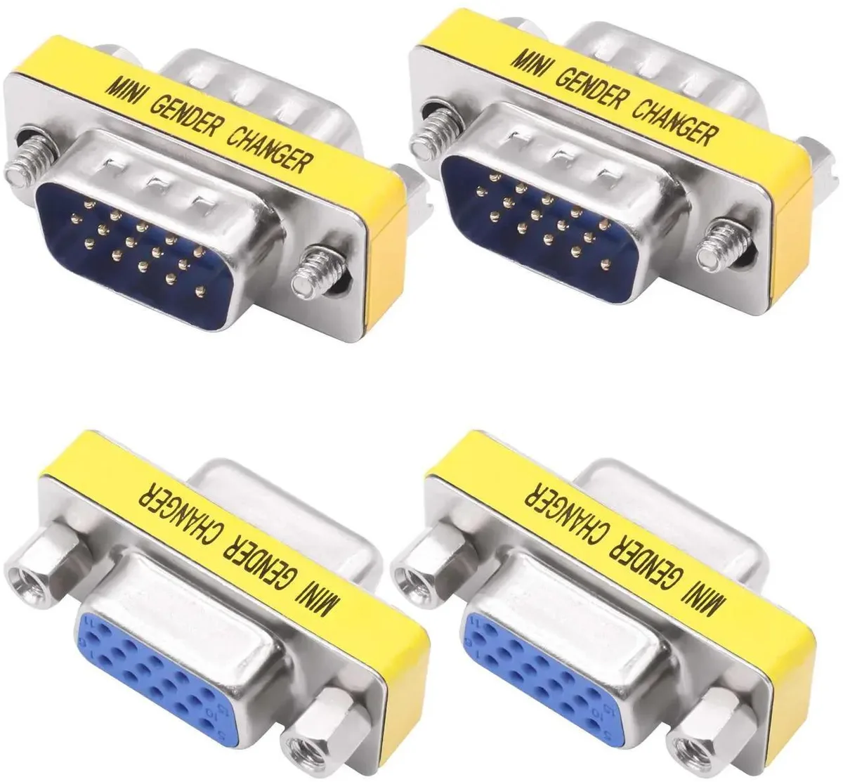 SMUGDESK SMUGDESK 4Pcs DB15 VGA Solderless Gender Changer — product photo
