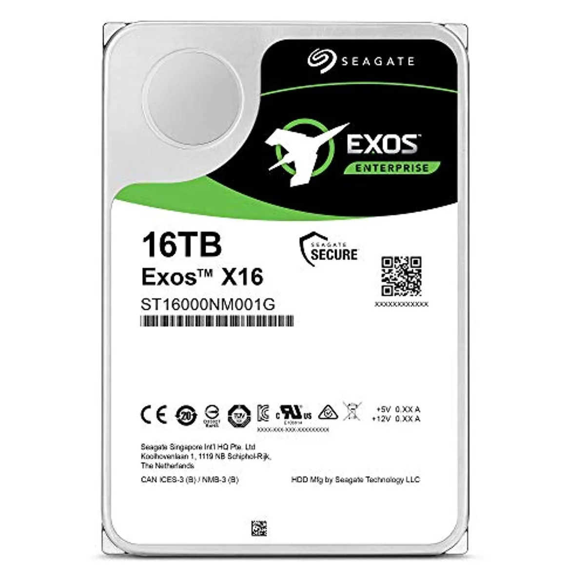 Seagate Seagate Exos X16 16TB 7200 RPM 256MB SATA 3.5" internal hard drive 2 pack — product photo