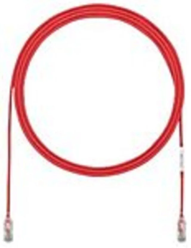Panduit Panduit UTP28SP8RD Cat6e 28 AWG network ethernet cable 8 ft Red — product photo