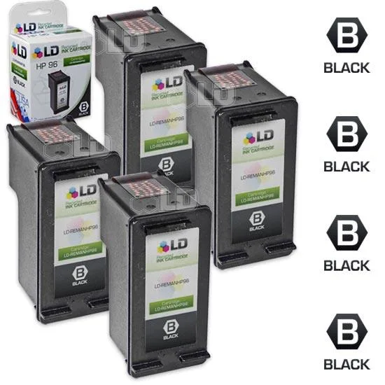 LD Products LD Products HP 96 C8767WN Black Ink Cartridges 4 Pack — product photo