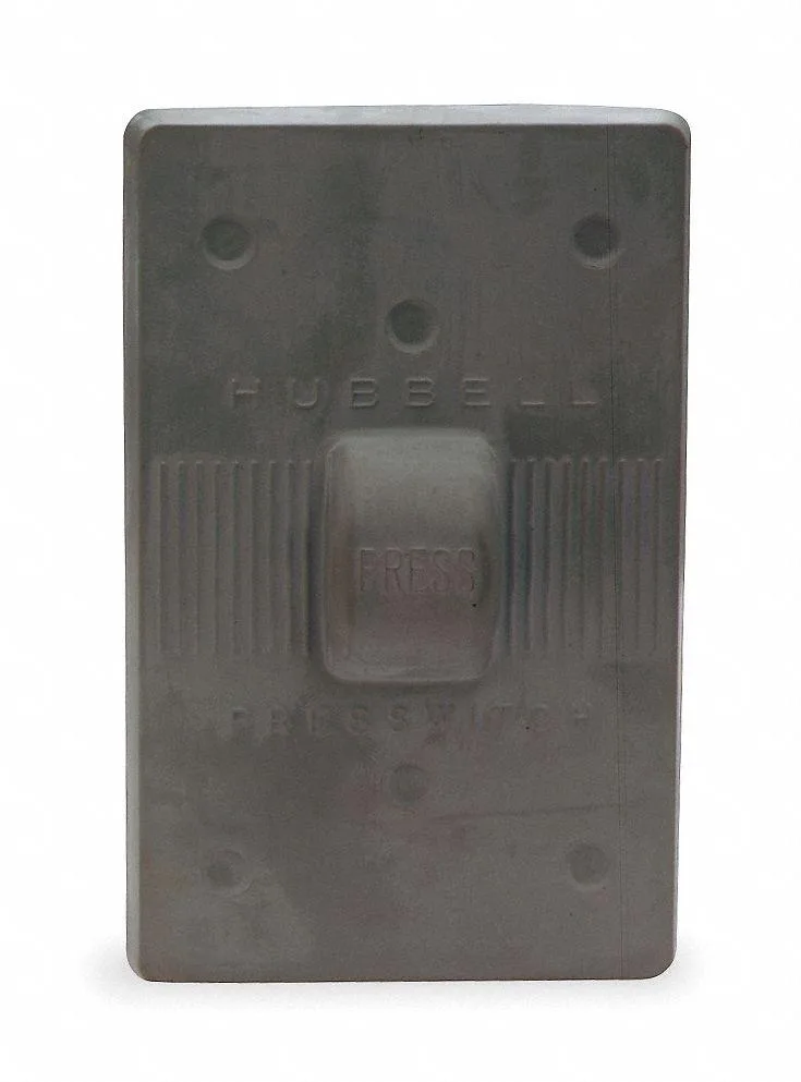 Hubbell Incorporated Hubbell Incorporated HBL1750 weatherproof switch plate 1-gang 1.4 x 2.9 in — product photo