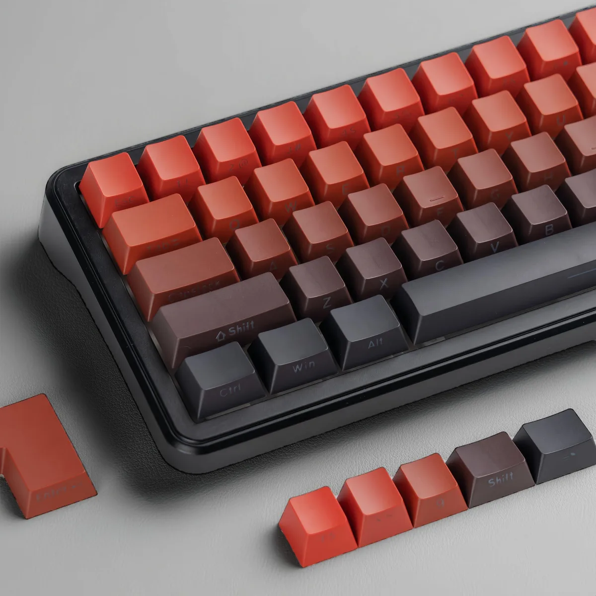 Womier Womier Double Shot PBT Keycaps Set 135 Keys OEM Profile Black/Red keyboard accessory — product photo