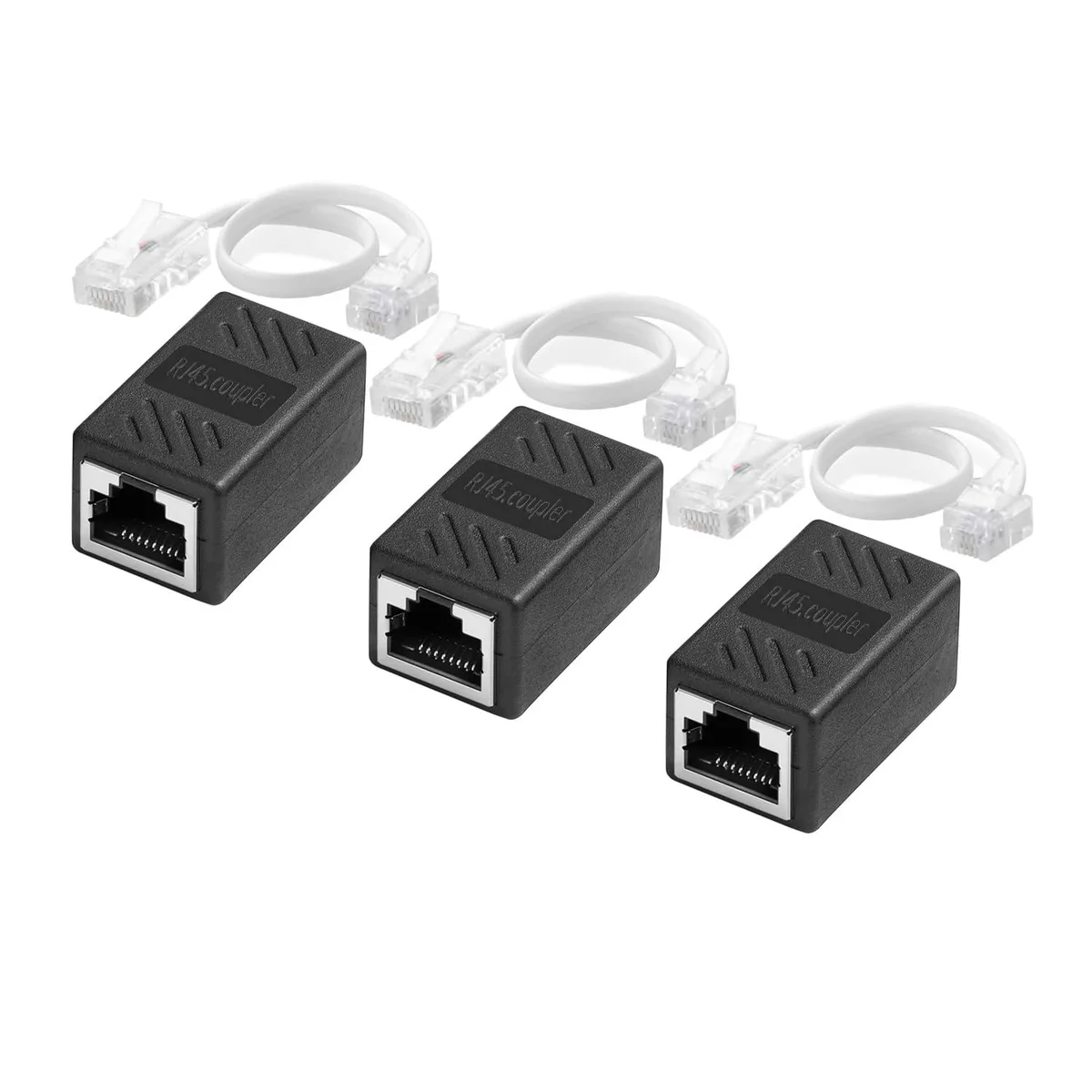  Zebra DGZY0033 RJ11 to RJ45 Adapter 3 Pack 8 inches — product photo